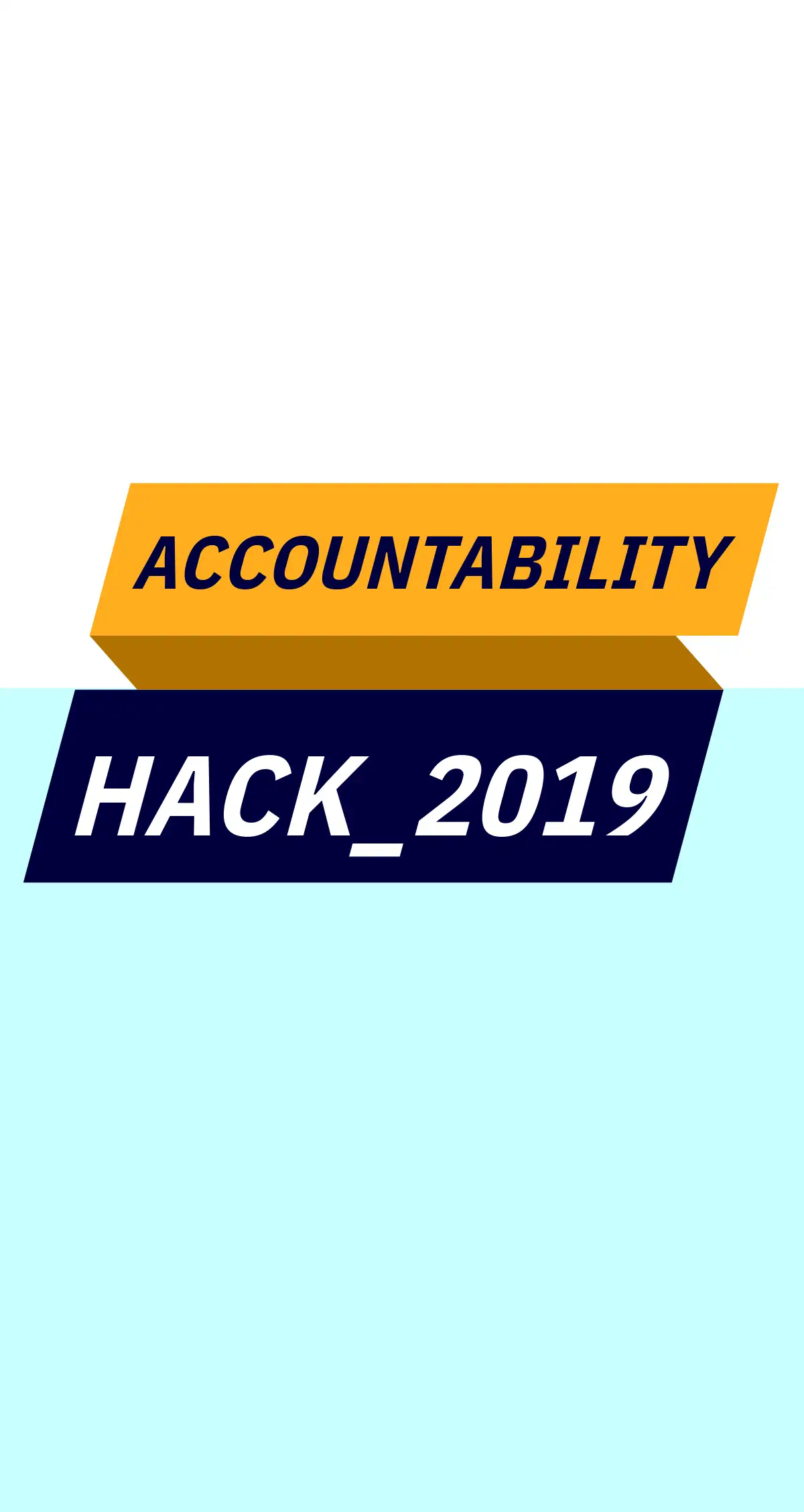 Visual of the Accountability Hack project page showcasing consistent branding within the new identity.